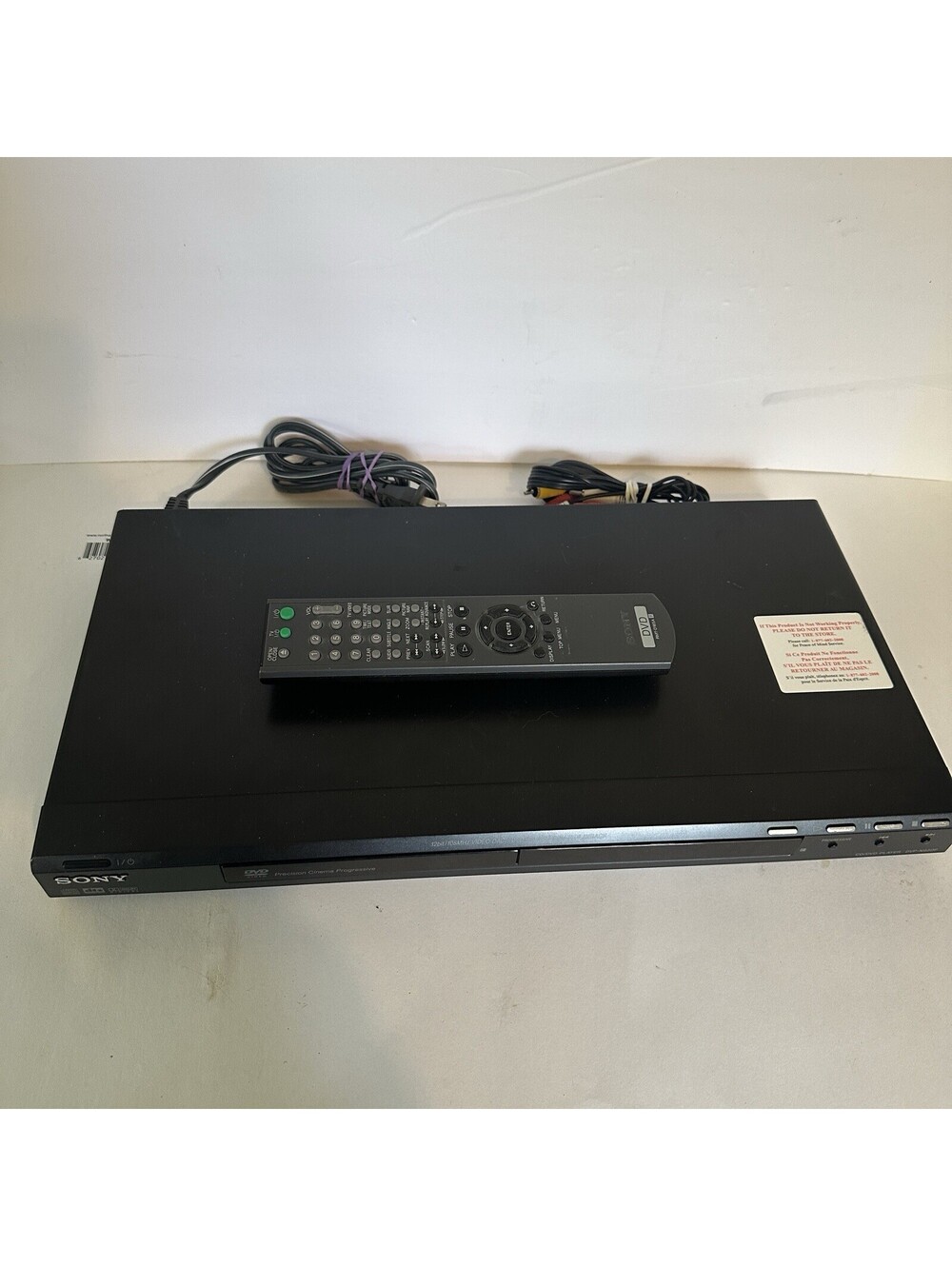 Sony DVP-NS50P CD DVD Player w/ Genuine Remote & Cables Tested Working